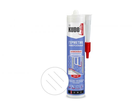 Силиконовый универсальный герметик KUDO прозрачный 280 мл 11602941 
