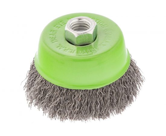 Щетка чашка (75 мм; М14; витая проволока 0.3 мм) для УШМ СИБРТЕХ 746047 