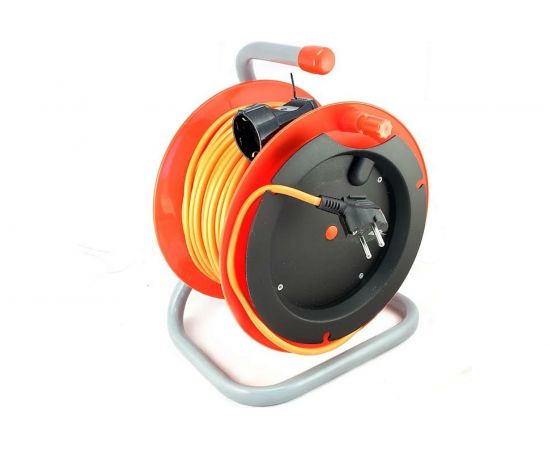 Силовой удлинитель на катушке К1-Е-40 ПВС 3x0.75 40м с заземлением LUX 4606400417613 – изображение 2