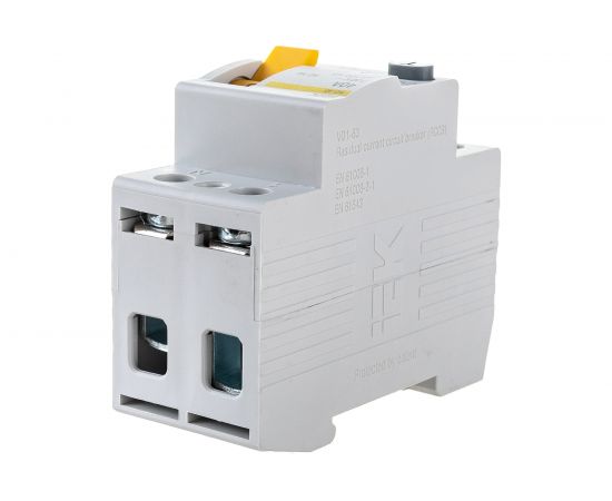 Выключатель дифференциального тока IEK 2п 40A 100mA тип AC ВД1-63 ИЭК MDV10-2-040-100 – изображение 2