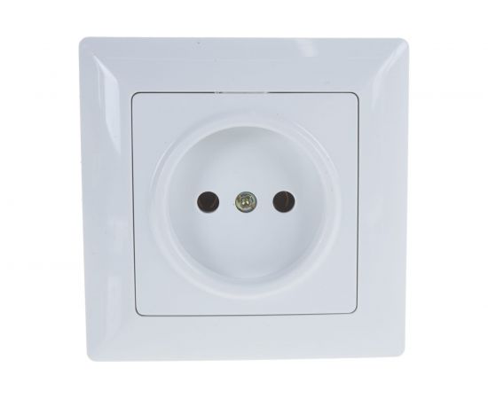 Розетка Intro 420101 2P, 16А, 250В, СУ, Solo, белый Б0043305 – изображение 2