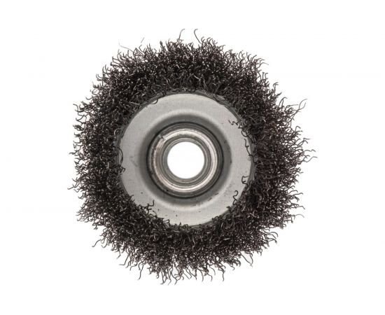 Щетка чашка (75 мм; М14; витая проволока 0.3 мм) для УШМ СИБРТЕХ 746047 – изображение 2
