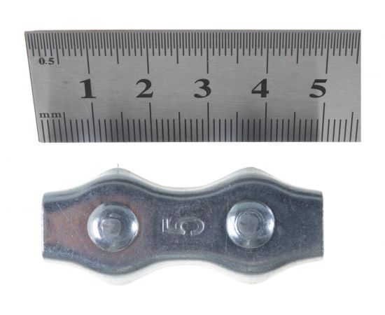 Зажим-соединитель троса Саморезик DUPLEX плоский D5 мм ZD-D5-1 – изображение 2