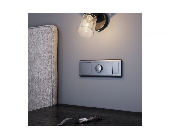 Одноклавишный выключатель Werkel графит W1110004 a050755 – изображение 2