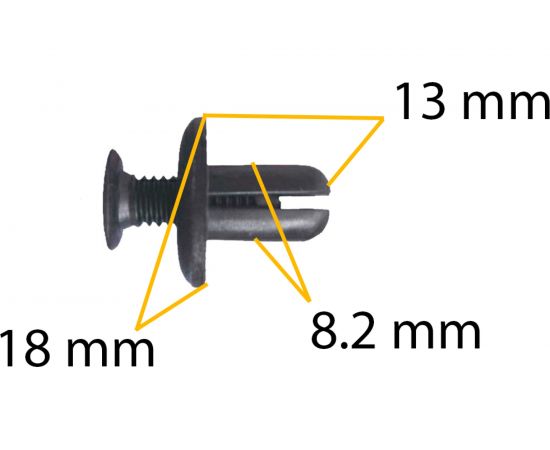 Автокрепеж для GM/Hyundai/Kia 10 шт 0G03250037A, 91059FC050 КрепАвто 1541 – изображение 2