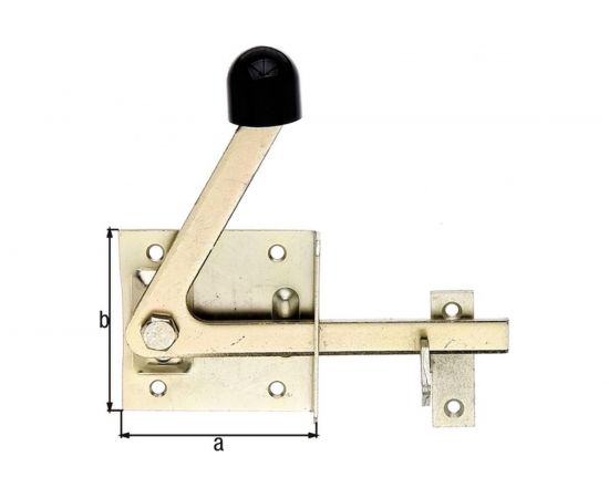 Щеколда GAH ALBERTS оцинкованная, 80x80 мм 210328 – изображение 2