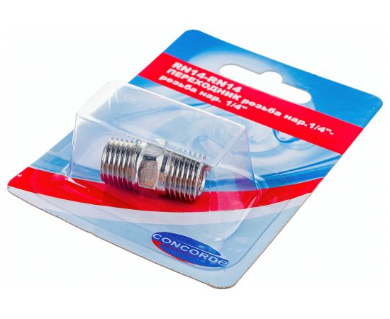 Переходник RN14-RN14 наружная резьба 1/4" - 1/4" CONCORDE 6619328 – изображение 3