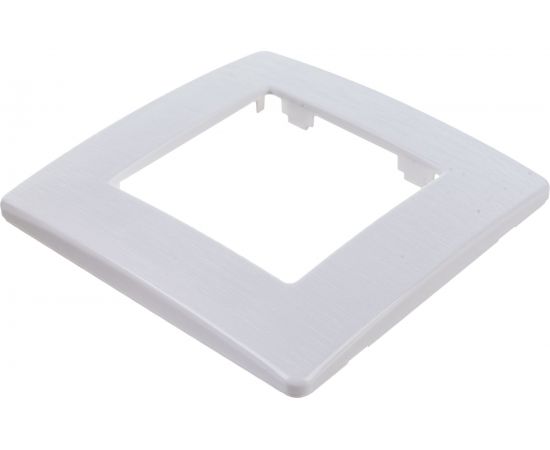 Рамка для розеток и выключателей ЭРА Серия 12 12510101 на 1 пост, Сатин, белый Б0052499 – изображение 3