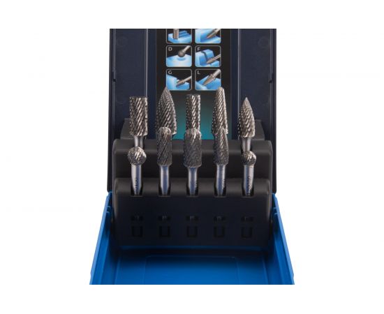 Набор борфрез твердосплавных NORGAU, 10 шт. (8 мм, 10 мм, 12 мм) 077200510 – изображение 3