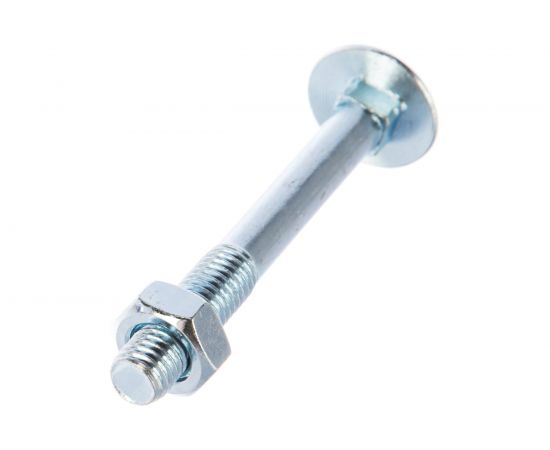 Болт с п.кр. гол. и кв.подголовком, с гайкой ЕВРОПАРТНЕР DIN603 Zn M10х80 2шт. 6 0539 1 – изображение 3