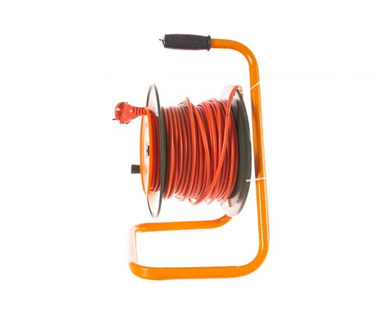Силовой удлинитель на катушке с выносной розеткой ПВС 2х0,75 EB-30-001 GLANZEN 00-00000214 – изображение 3