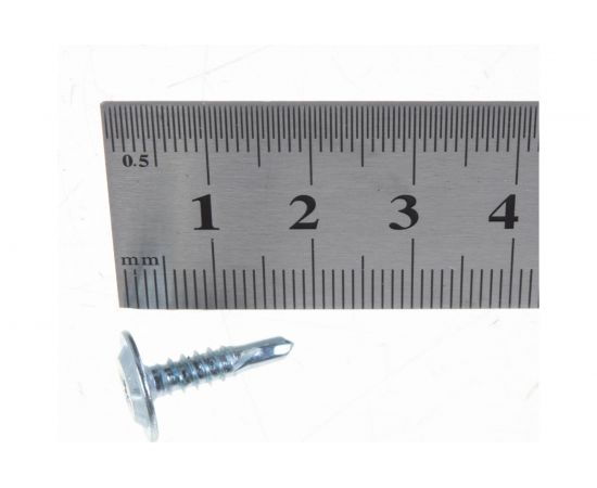 Саморез для металла с прессшайбой ЦКИ 4.2х16, сверлоконечный, Ц, ПРОФИ 48754 – изображение 4