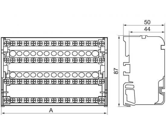 Нулевая шина в корпусе 4х7 IEK YND10-4-07-100 – изображение 4