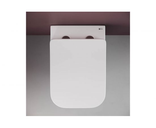 Подвесной унитаз Ceramica Nova METRIC Rimless с крепежом, с сиденьем-крышкой с микролифтом CN3007 – изображение 5