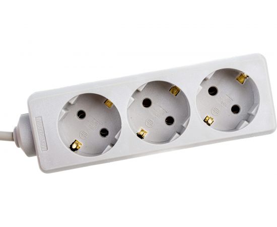 Удлинитель ExeGate ECE-3-5G 3 евророзетки с заземлением, 5м, серый 285808 – изображение 5