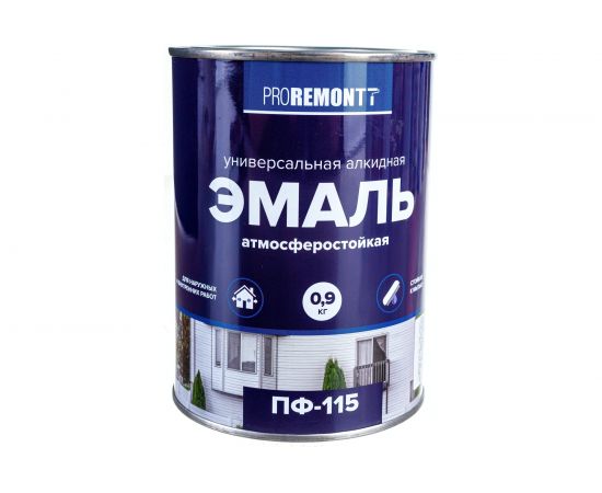 Эмаль PROREMONTT ПФ-115 оранжевая, 0.9 кг Лк-00009793 – изображение 5