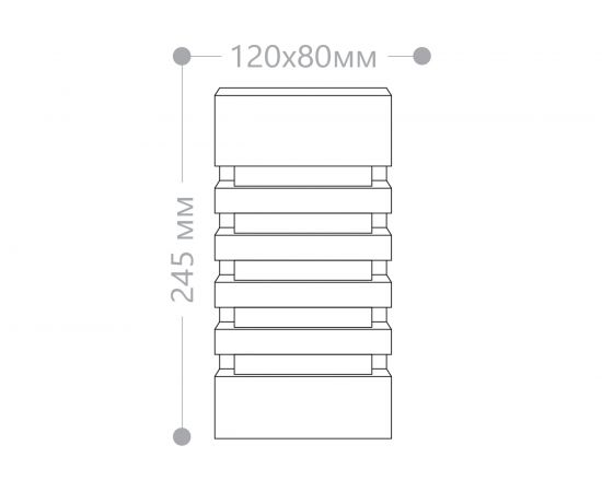 Светильник садово-парковый FERON DH0602 230V без лампы E27, 245х120х80 мм черный 11876 – изображение 8