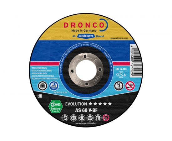 Диск отрезной по металлу Evolution AS60V (115x1x22.23 мм) DRONCO 1111246100 