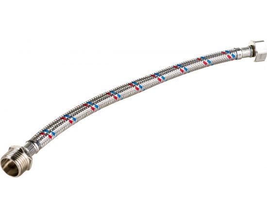 Гибкая подводка для воды Gigant с оплеткой из нержавеющей стали, 1/2""х30 см, г/ш P-30-GW 