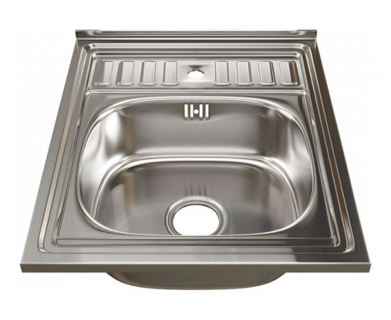 Мойка mixline 60х50х18 см, 0.8, выпуск 3 1/2, с сифоном 527975 