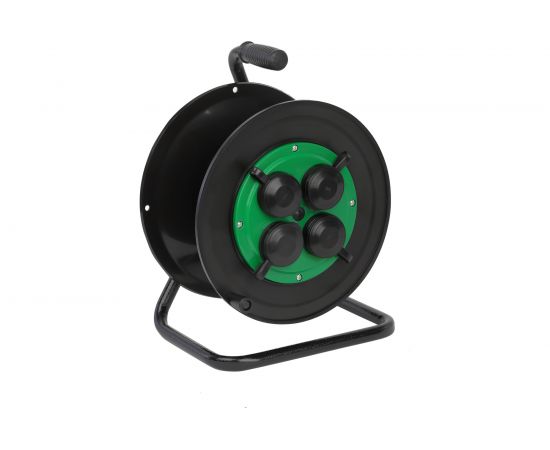 Катушка для силового удлинителя ЭРА RP-4e-IP44 пластиковая, 4 розетки, с заземлением и защитными крышками Б0055423 