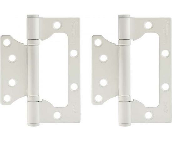 Петля накладная универсальная НОРА-М STD 800-4"" FHP-STD без колп. (белый, 100x75x2,5 мм) 18474 