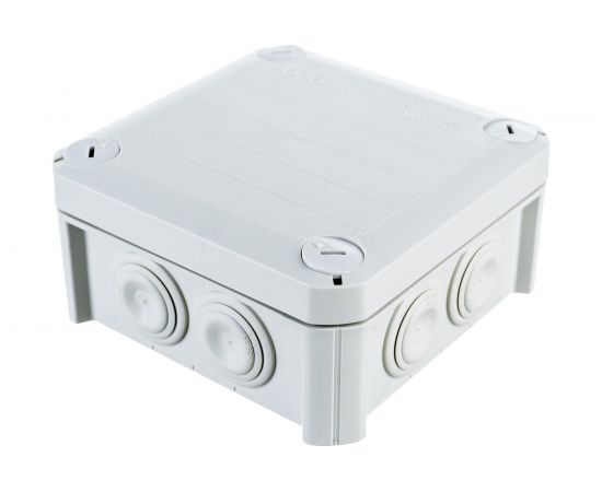 Распределительная коробка OBO Bettermann 114х114х57мм IP66 T 60 7х25 светлый серый 2007061 