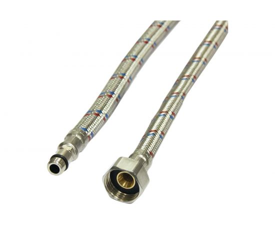 Подводка для смесителей СТМ сталь, 1/2xM10x100 см., короткий штуцер CWFSS100 