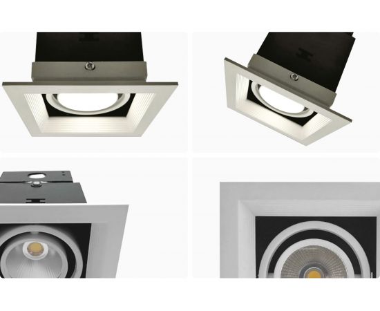 Светодиодный встраиваемый светильник Apeyron Грильято, 7Вт, 500Лм, 6500К, 120х120х140мм. 42-012 – изображение 11