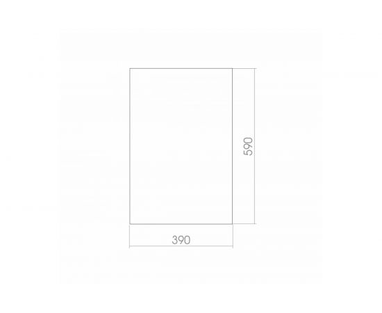 Зеркало mixline прямоугольник 390х590 без полки 525023 – изображение 2