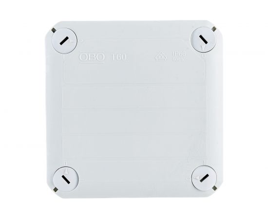 Распределительная коробка OBO Bettermann 114х114х57мм IP66 T 60 7х25 светлый серый 2007061 – изображение 2