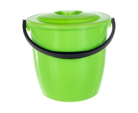 Ведро СИБРТЕХ пластмассовое, круглое 13л, с крышкой, Light 92940 – изображение 2