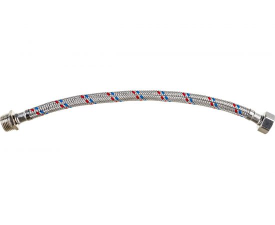 Гибкая подводка для воды Gigant с оплеткой из нержавеющей стали, 1/2""х30 см, г/ш P-30-GW – изображение 2