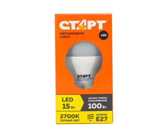 Светодиодная лампа СТАРТ в колбе лон ECO LEDGLSE27 15W 30 – изображение 2