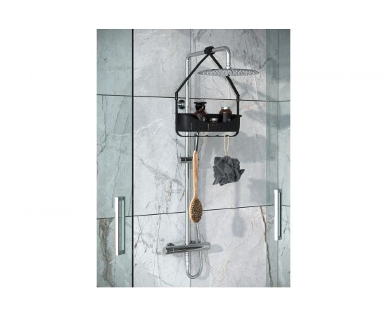 Подвесная полка для душа Raindrops 1-ая, черная W5682-1bl – изображение 2