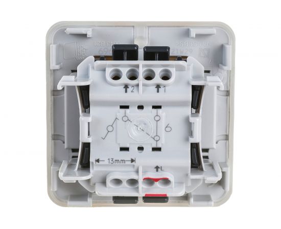 Механизм переключателя Legrand Plexo 1-клавишный СП на 2 направления IP55 белый Leg 069611 – изображение 3