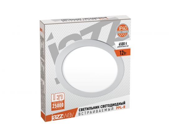 Встраиваемый светильник Jazzway PPL-R 12w 6500K IP40 WH d170мм круглый 5008564A – изображение 3