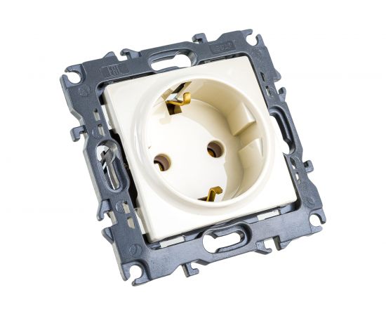 Розетка ЭРА 12-2101-02 2P+E Schuko, 16A-250В, IP20, слоновая кость Б0014676 – изображение 3
