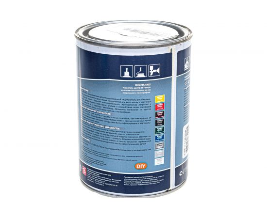 Грунт-эмаль по ржавчине с молотковым эффектом Goodhim NOVAX серебристый, 0.9 кг 39207 – изображение 3