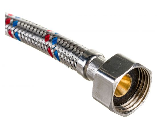 Гибкая подводка для воды Gigant с оплеткой из нержавеющей стали, 1/2""х50 см, г/г P-50-GG – изображение 4