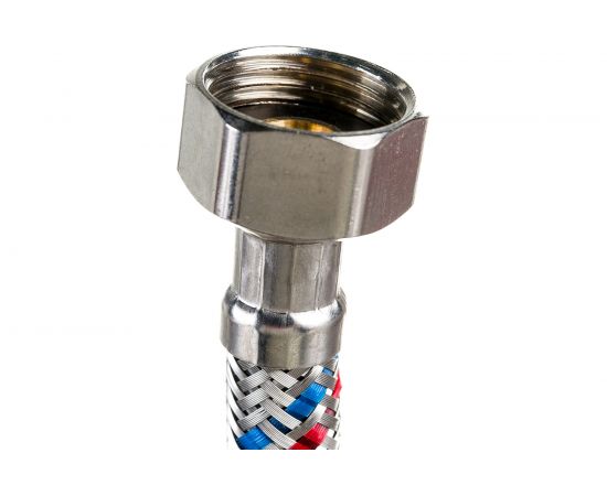 Гибкая подводка для воды Gigant с оплеткой из нержавеющей стали, 1/2""х30 см, г/ш P-30-GW – изображение 5