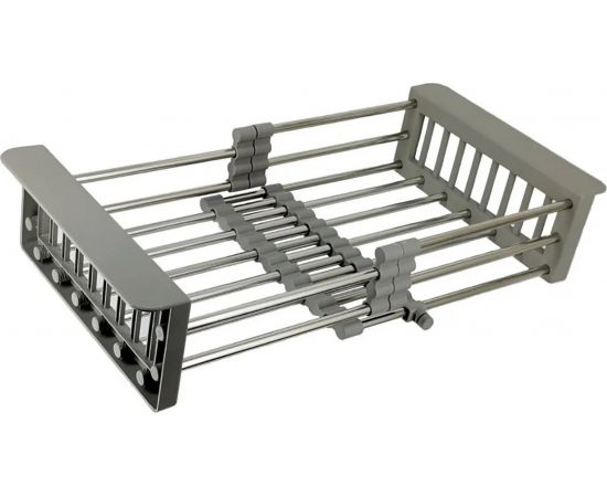 Кухонная мойка из нержавеющей стали WISENT 7843-S 78x43 см, с раздвижным коландером WS37843-S/W302644/W405A/WGER011 – изображение 6