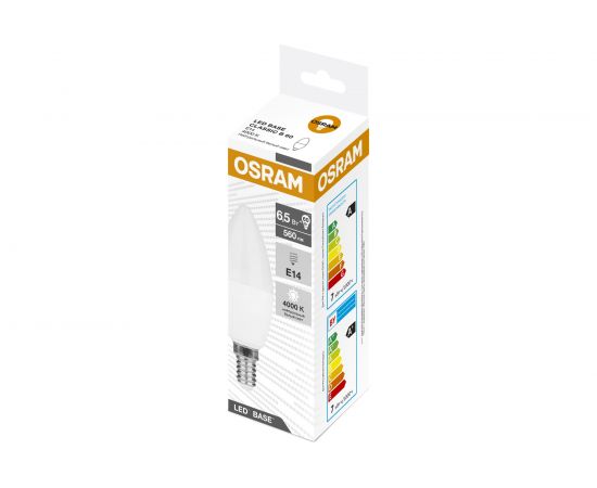 Светодиодная лампа Osram LED BASE CLB60 6,5W/840 230V E1420x5X1RU 4058075671010 – изображение 6