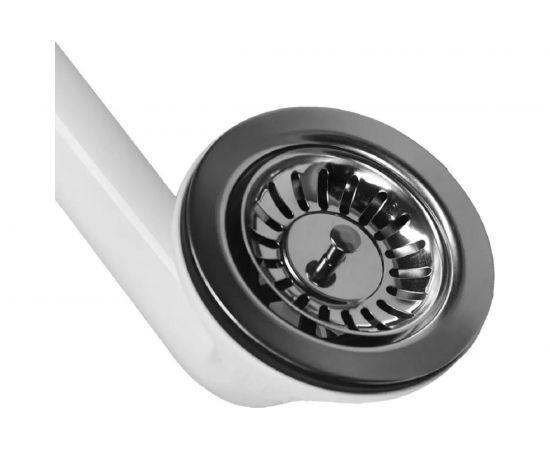 Кухонная мойка из нержавеющей стали WISENT 7843-S 78x43 см, с раздвижным коландером WS37843-S/W302644/W405A/WGER011 – изображение 7