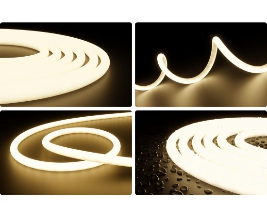 Светодиодная лента Apeyron для бани и сауны 5м, 24В, 14,4Вт/м, 120д/м, IP68, 900Лм/м, 3000К./00-323 – изображение 10