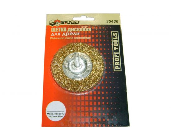 Щетка плоская (60 мм) для дрели SKRAB 35436 