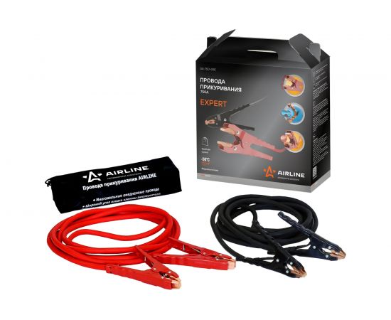 Провода прикуривания Airline EXPERT SA-750-05E 750А, 5м, 12/24В 