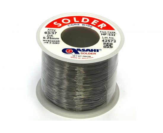 Припой (0.25 мм, 0.2 кг, Sn63/Pb37, HF532 флюс RMA) ASAHI 00-00002076 
