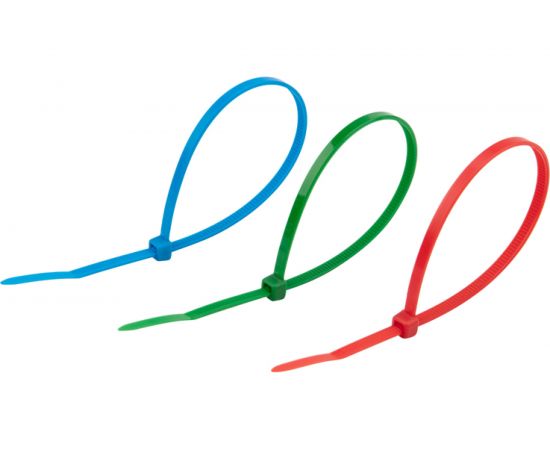 Хомут REXANT nylon 200x4.0 мм 25 шт цветные 07-0208-25 