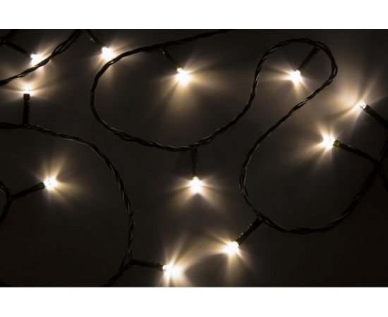 Гирлянда Neon-Night твинкл 10 м, темно-зеленый ПВХ, 80 LED Тепло-белые 303-046 